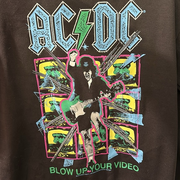 AC/DC blow up your video sweatshirt new with tag - Picture 2 of 3